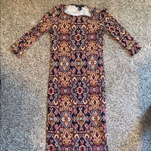 Forever 21 Midlength Dress w ¾ Sleeves